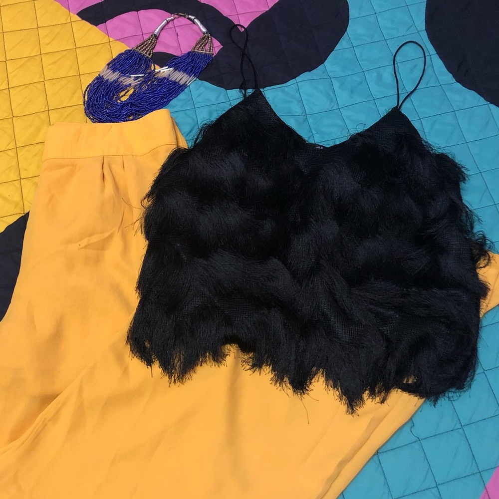 Fringe Spaghetti Strap